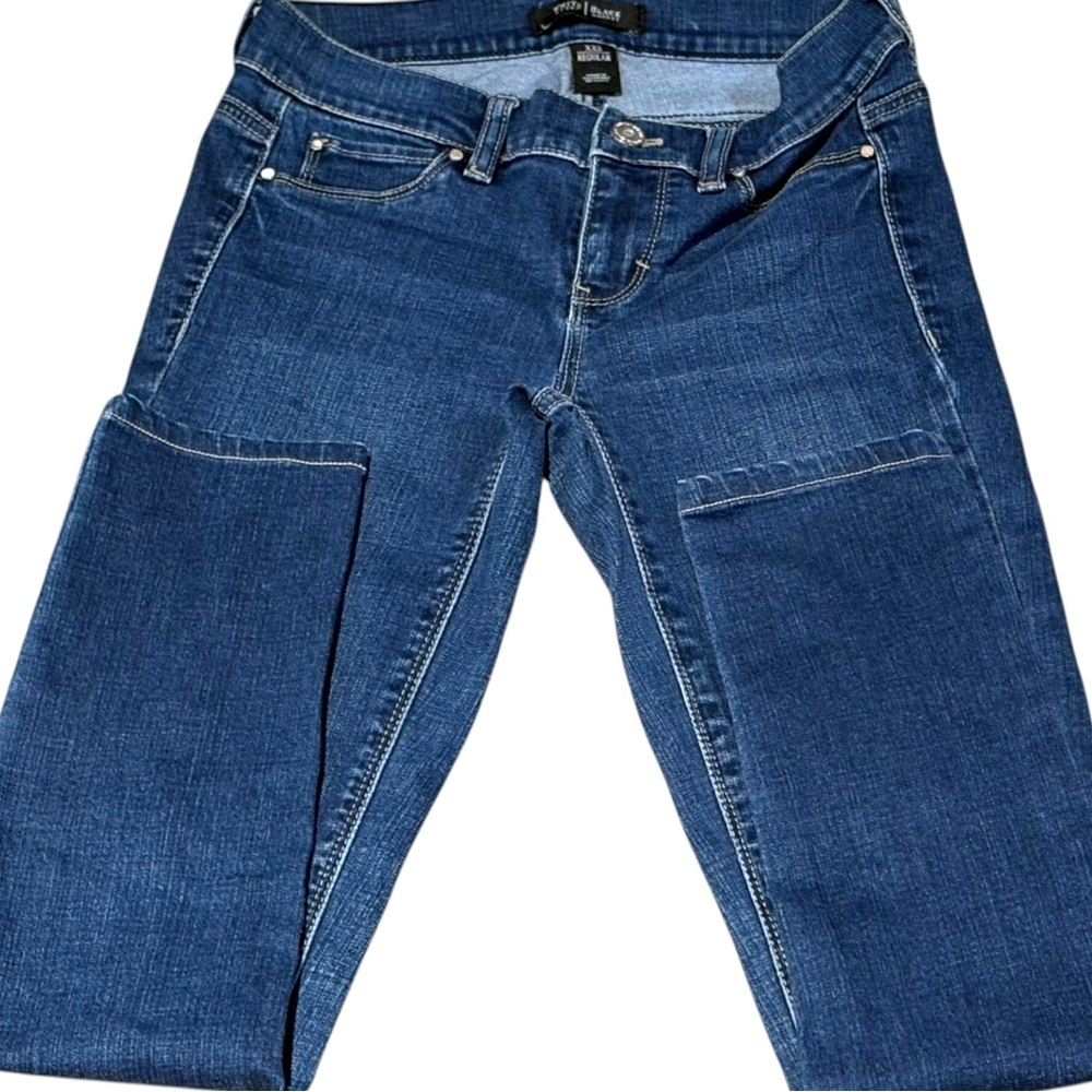White House Black Market Dark Blue Straight Leg Jeans